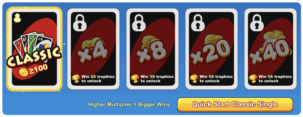 Image shows wager adjustment is part of the game level